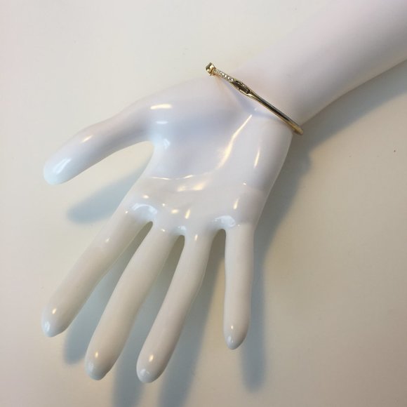 Kate Spade Gold Pave Bow Bangle Bracelet - Picture 5 of 8